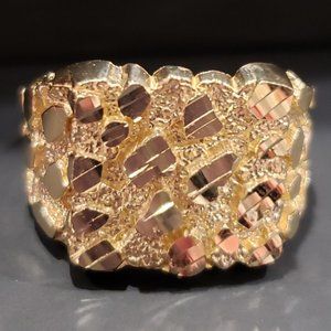 10K Yellow SOLID GOLD Square Nugget 4.20 Grams